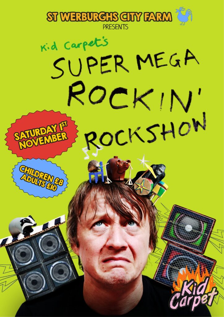 Red Blue and Yellow Retro 90s Music Party Poster